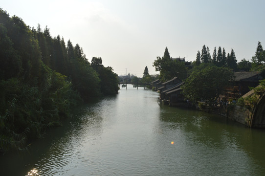 上海 古镇 河流 小溪