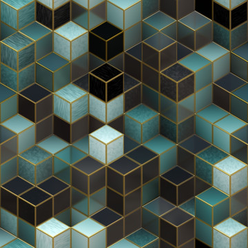 3D立方体背景 TIF无分层