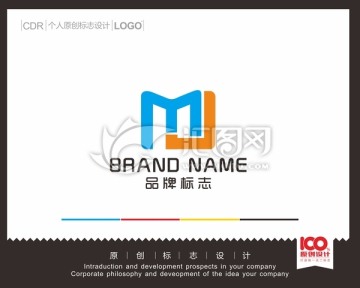 MJ字母logo