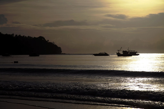 海洋海岛 夕阳