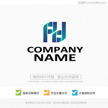 P字母 Pd字母 LOGO设计