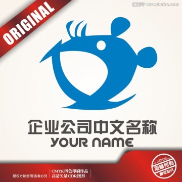 鼠卡通logo