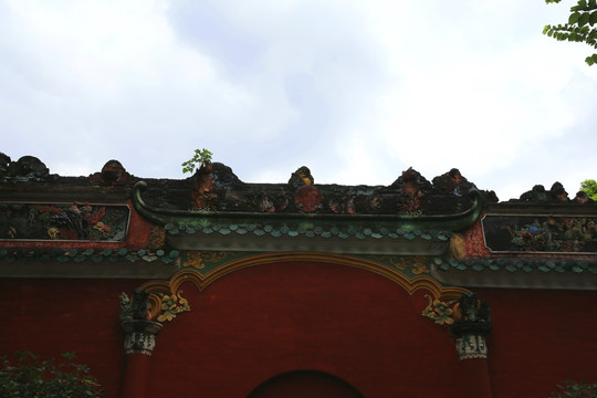 佛山祖庙 红墙砖雕