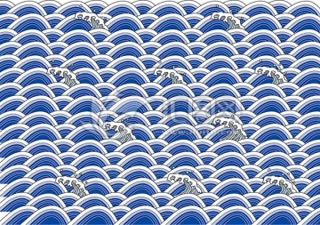 海水江崖 中式图案 中式纹理