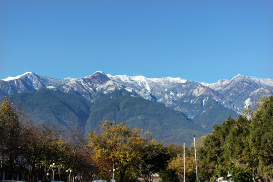 大理苍山冬季雪景