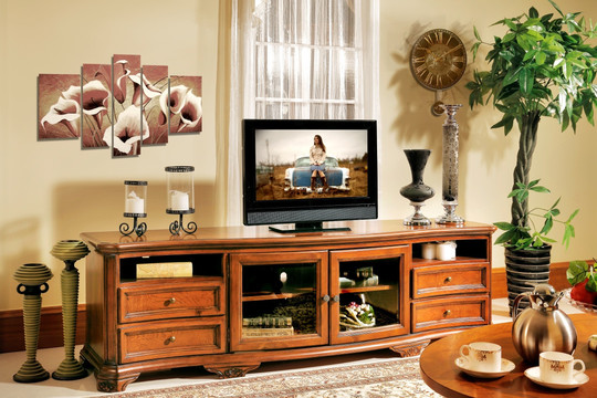 电视柜 地柜 美式实木家具