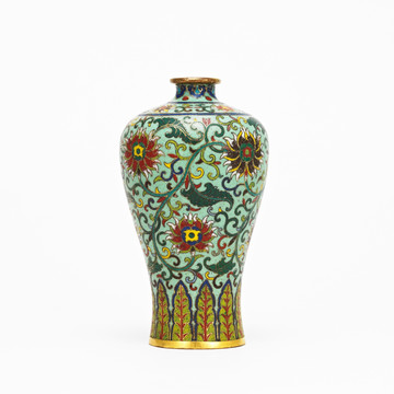 彩釉花瓶