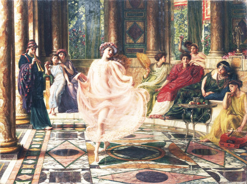 古典美女宫廷人物油画