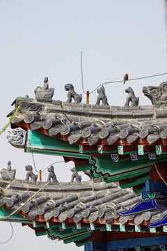 中式建筑檐角神兽