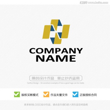 MW字母 LOGO设计