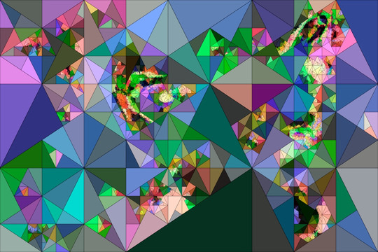 三角形抽象背景花纹 无分层