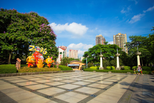 城市风光 东湖公园 公园风景