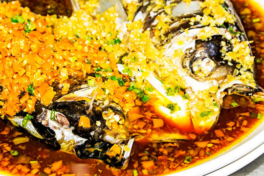 剁椒鱼头 中国菜品图片 美食