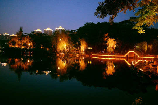 佛山千灯湖夜景