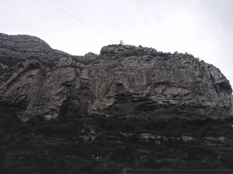 恒山 山壁上的佛和禅石刻