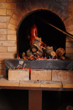 果木烤鸭炉