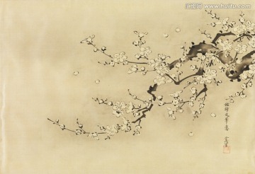 日本梅花风景画 高清品质