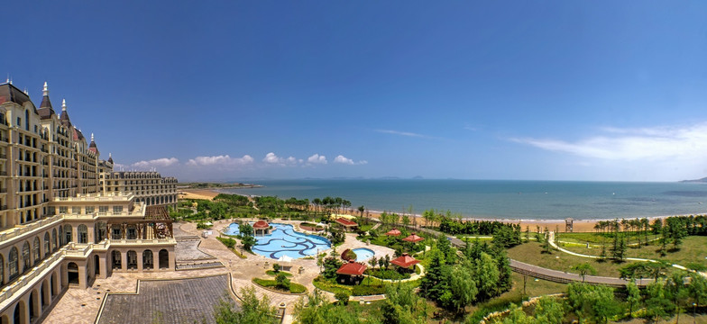 青岛海泉湾度假区酒店大海全景