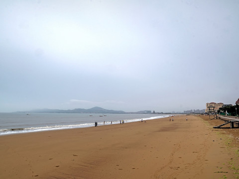 青岛海泉湾度假区沙滩大海