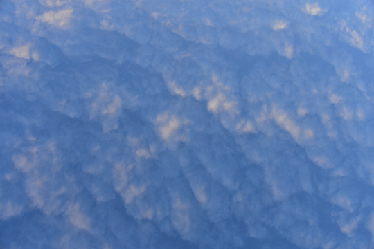 蓝天里厚厚的云层