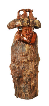 木雕人物  渔翁