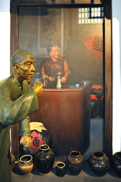 老上海人物雕塑
