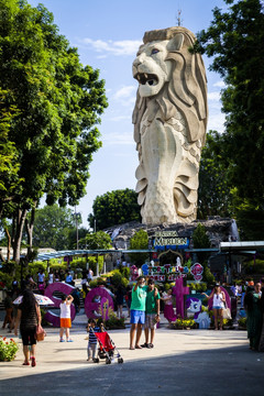 加坡圣淘沙鱼尾狮塔