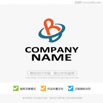 B字母 商标 标志LOGO设计