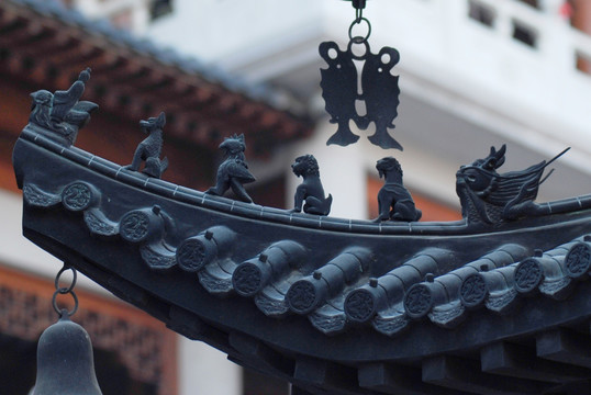 中国古建构件 五脊六兽 风铃