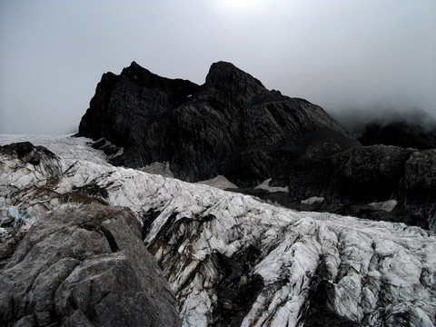 玉龙雪山冰川