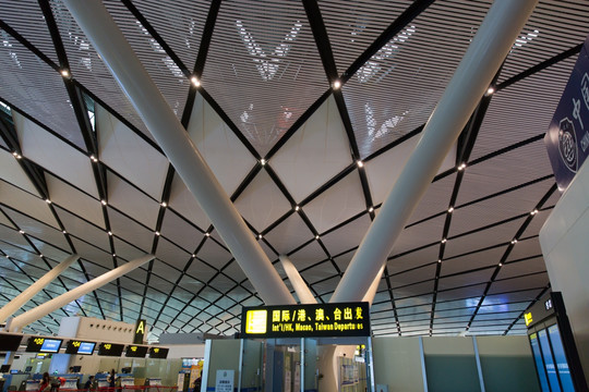 飞机场 候机楼天花板