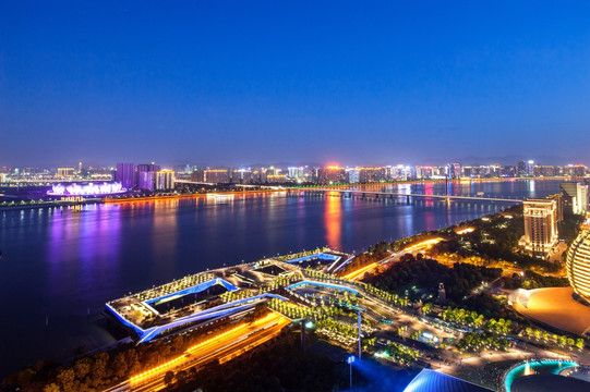 钱塘江夜景