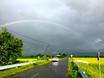 北海道雨后彩虹