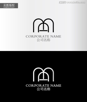 MA字母LOGO设计