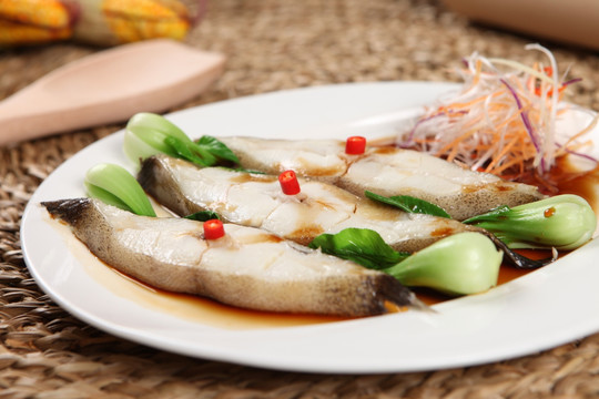 蒸鲽鱼段