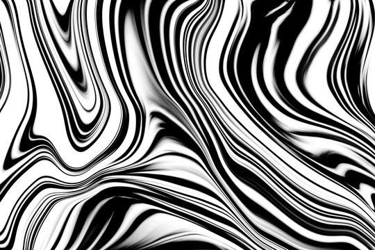 黑白抽象线条 无分层