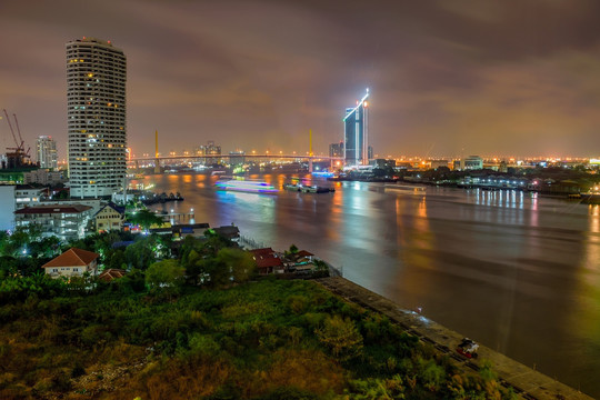 曼谷 湄南河夜景