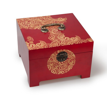 中国风漆面木盒