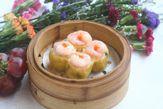 鲜虾干蒸