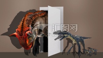 侏罗纪公园3D立体画