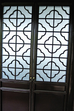 中式建筑厅堂 雕花窗