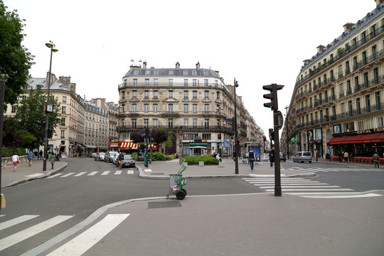 巴黎 城市 建筑 街道 交通
