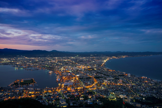 函馆夜景全景