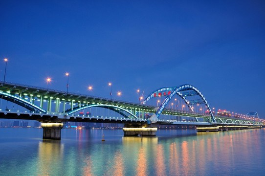 杭州复兴大桥夜景