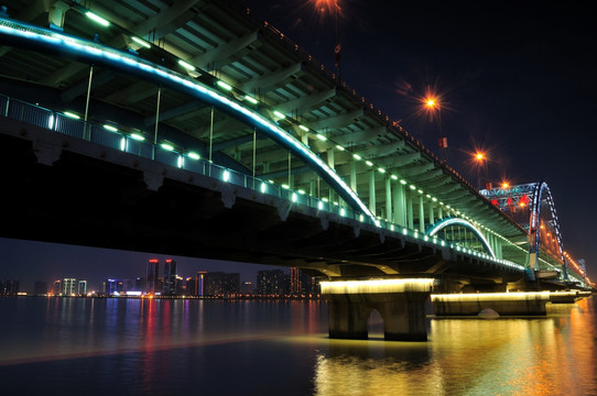 杭州复兴大桥夜景