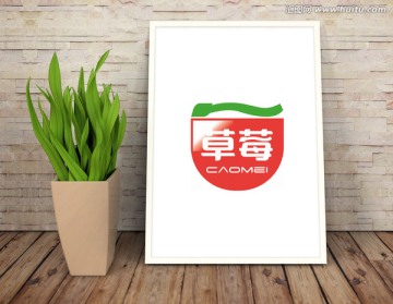 草莓logo标志