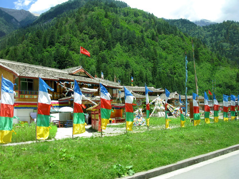 九寨沟藏族村寨摄影