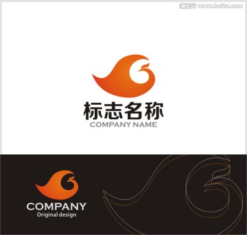 字母G logo 凤凰logo