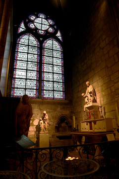 教堂 花窗 雕塑 神像