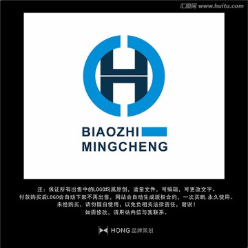 H 字母 LOGO 标志